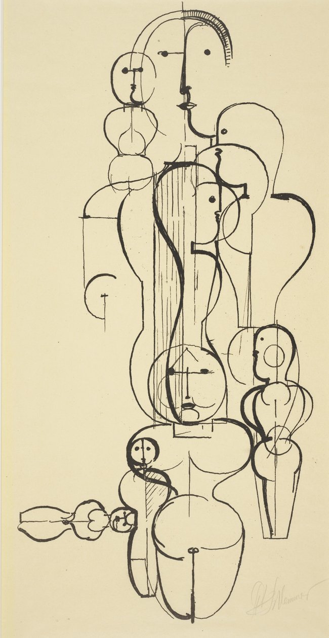 Plan figuralny K 1 autorstwa Oskar Schlemmer