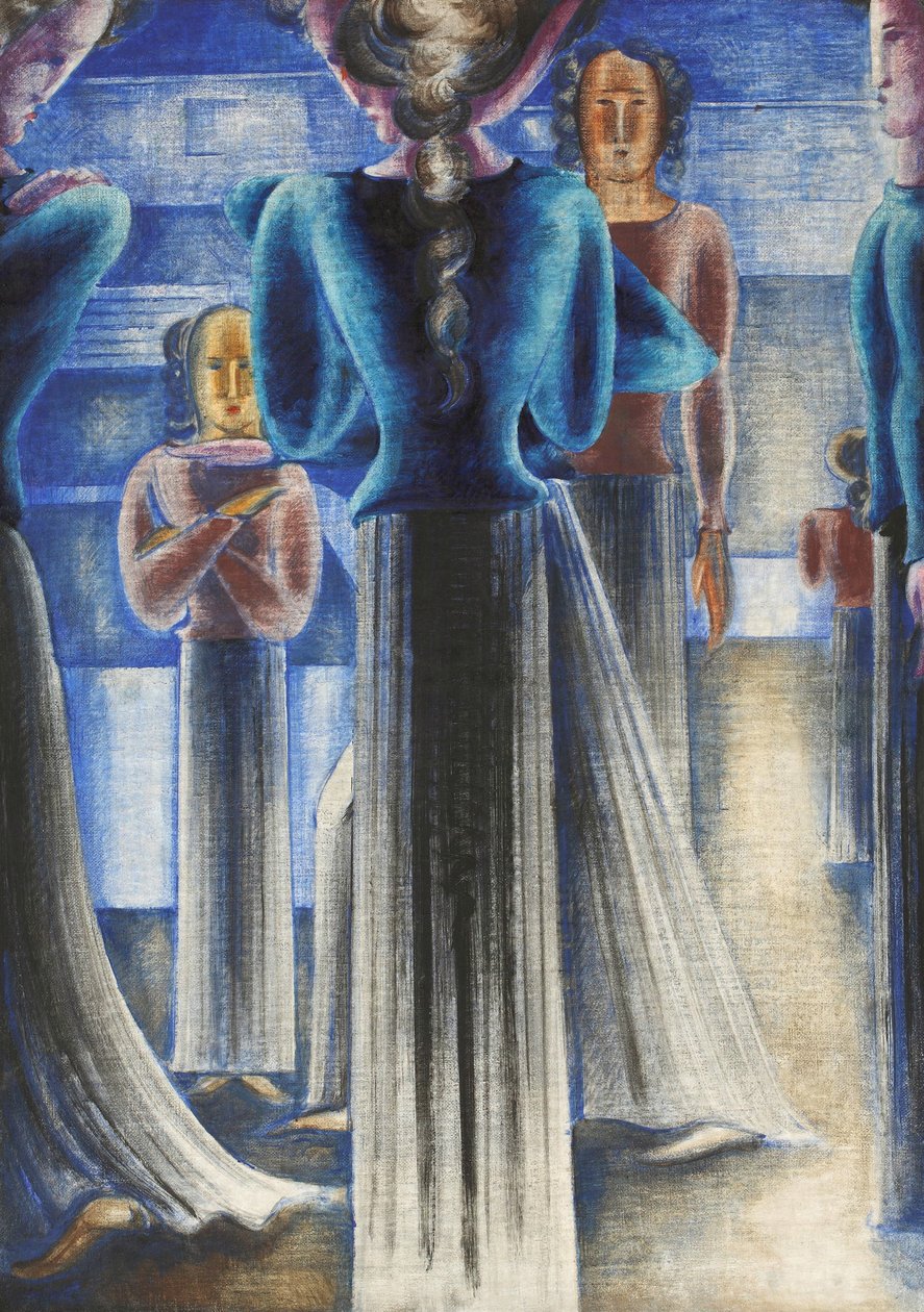 Grupa niebieskich kobiet, 1931. autorstwa Oskar Schlemmer