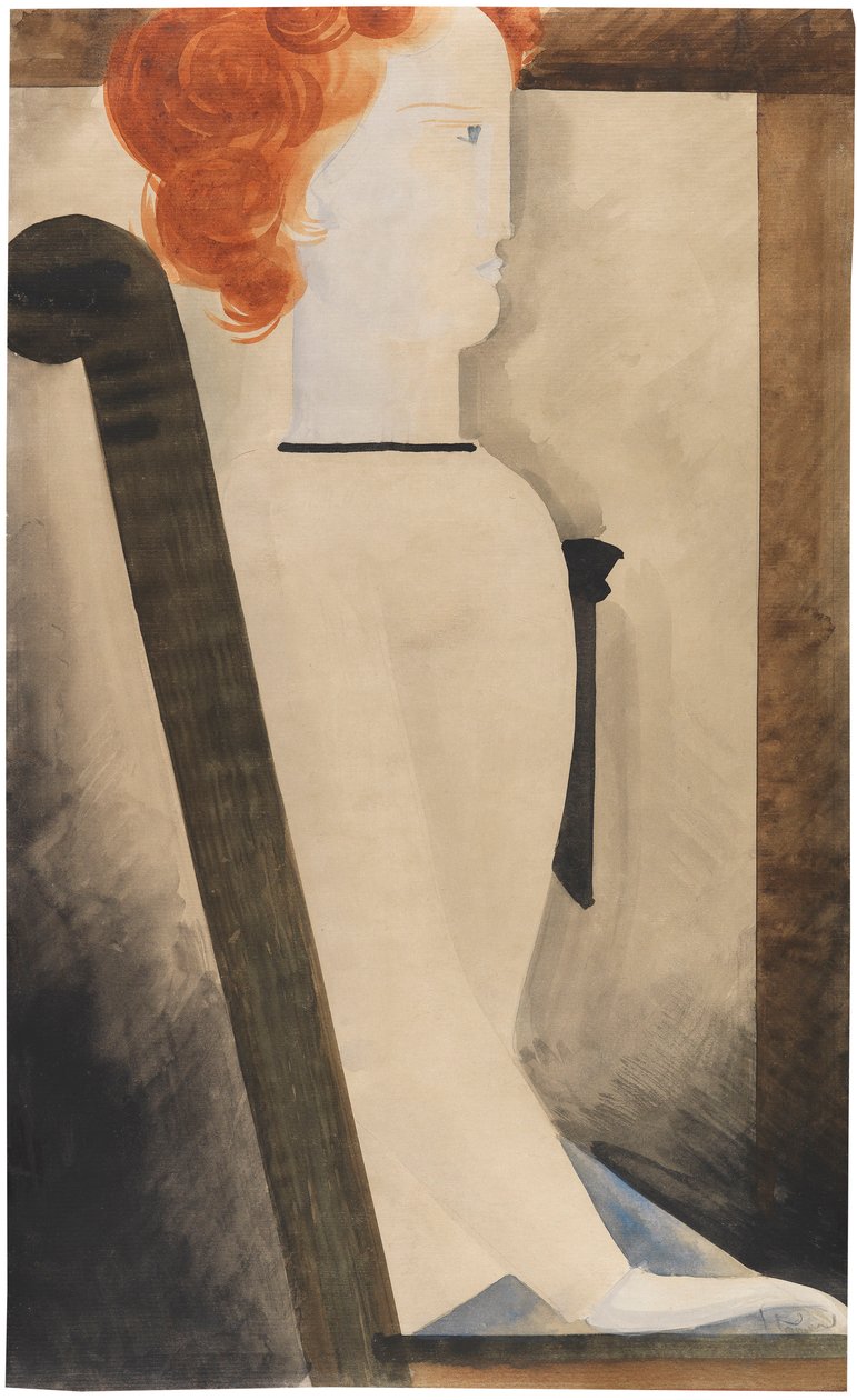 Siedząca kobieta, 1929. autorstwa Oskar Schlemmer