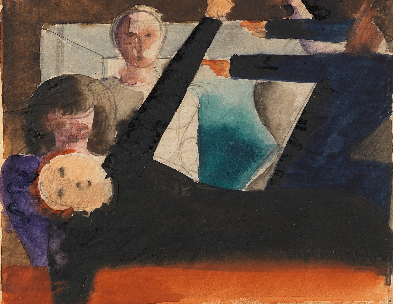 Opłata za dialog, ok. 1924-1925. autorstwa Oskar Schlemmer