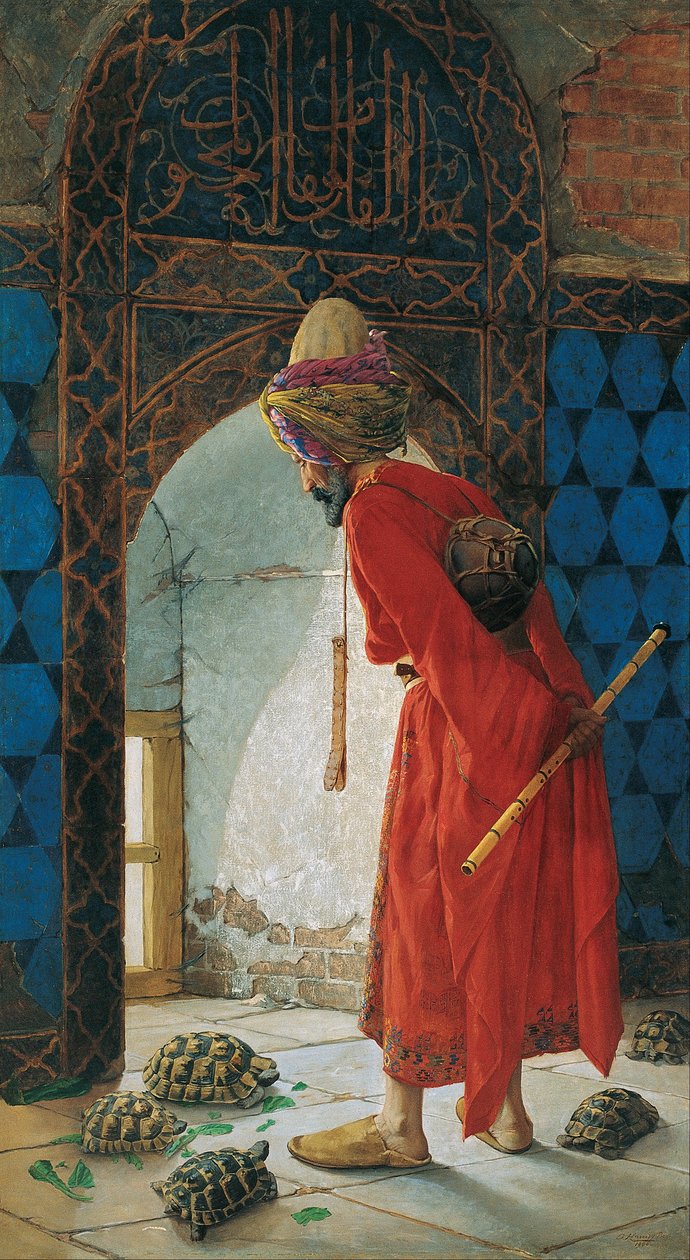 Trener żółwi autorstwa Osman Hamdi Bey