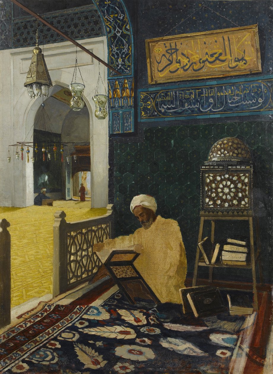 Recytując Koran autorstwa Osman Hamdi Bey