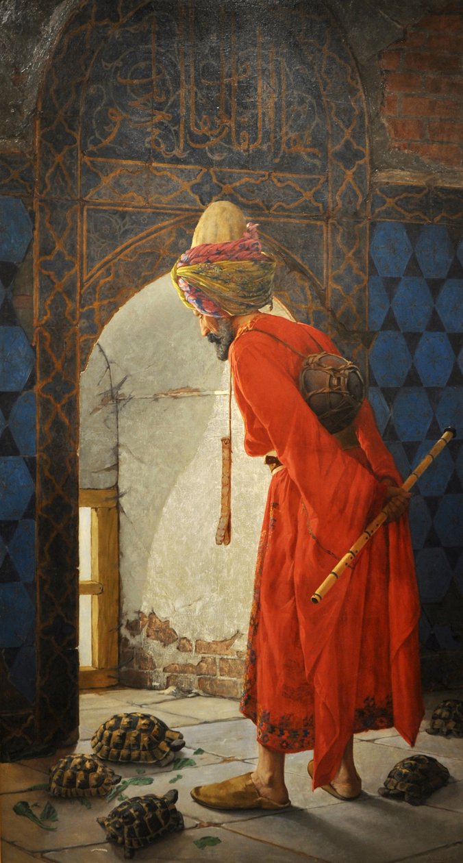 Trener żółwi, 1906 autorstwa Osman Hamdi Bey
