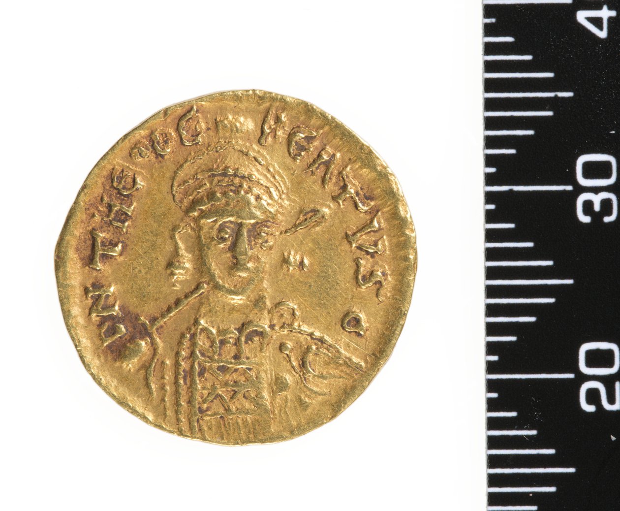 Moneta (awers) c.534-548 (złoto) autorstwa Ostrogothic Ostrogothic
