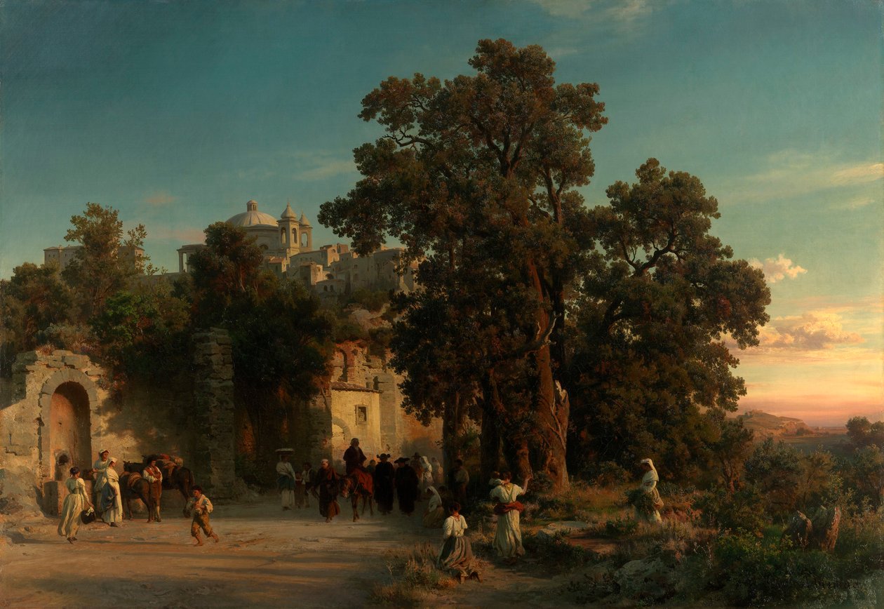 Wieczór autorstwa Oswald Achenbach