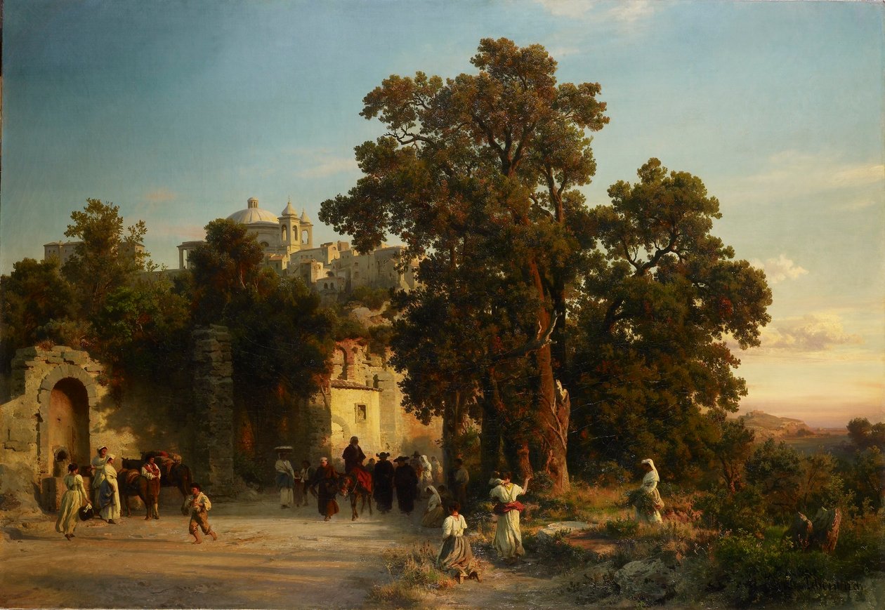 Wieczór autorstwa Oswald Achenbach