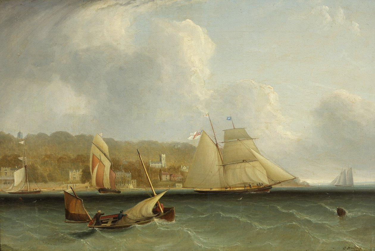 Scena morska autorstwa Oswald Walters Brierly