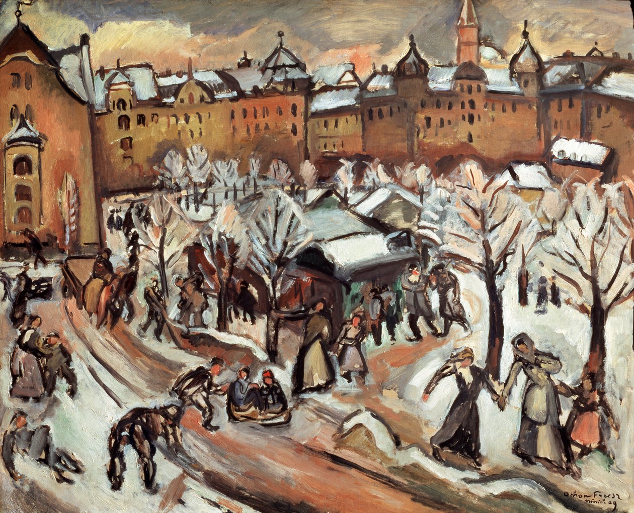 „Śnieg w Monachium”, 1909. autorstwa Othon Friesz