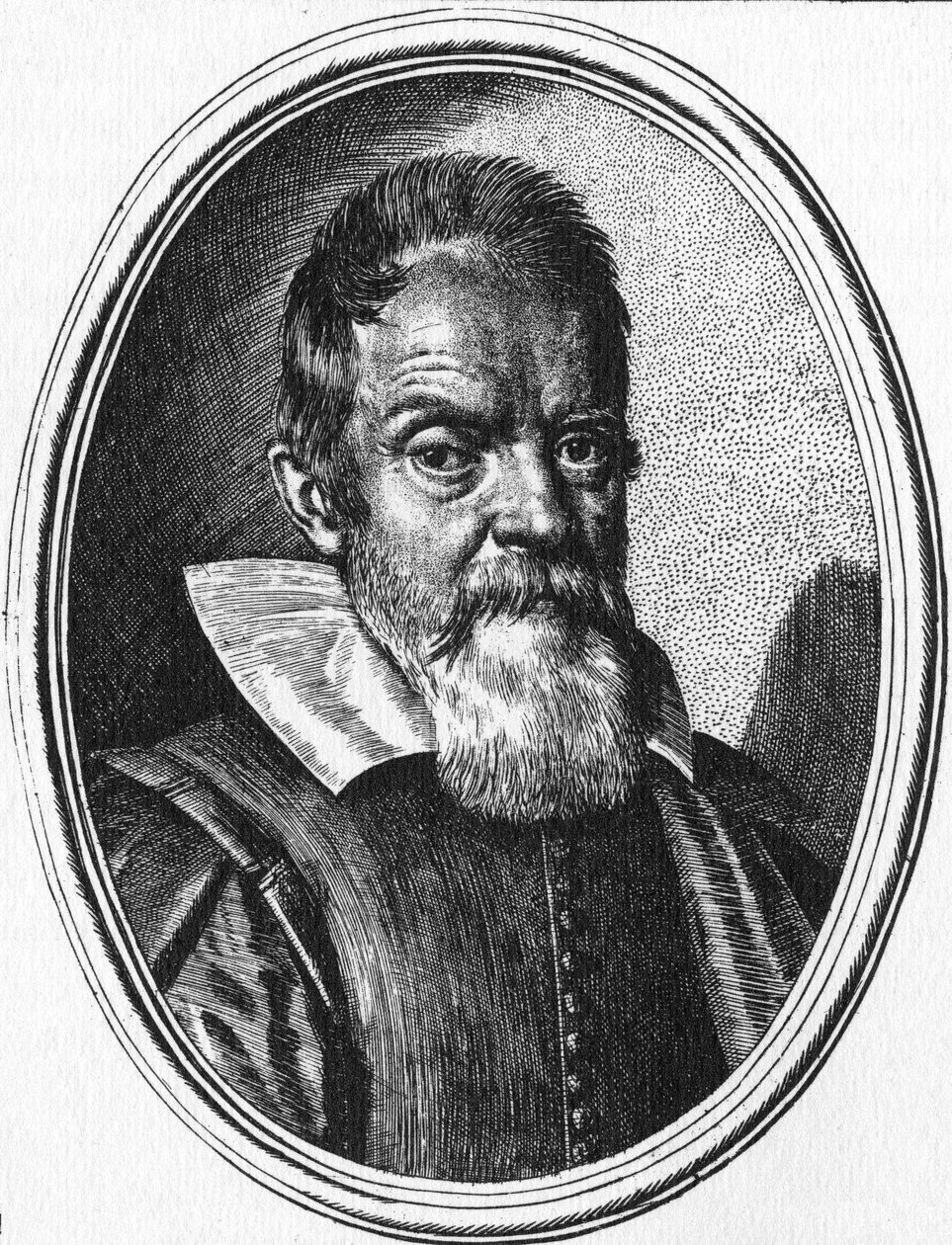 Galileo Galilei (grawerunek) autorstwa Ottavio (after) Leoni