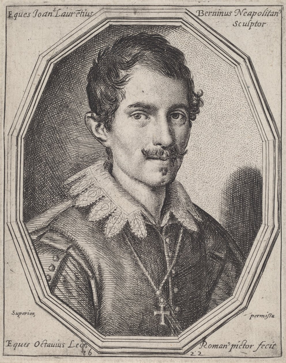 Gianlorenzo Bernini autorstwa Ottavio Leoni