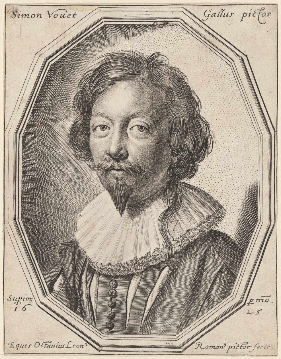 Simon Vouet autorstwa Ottavio Leoni