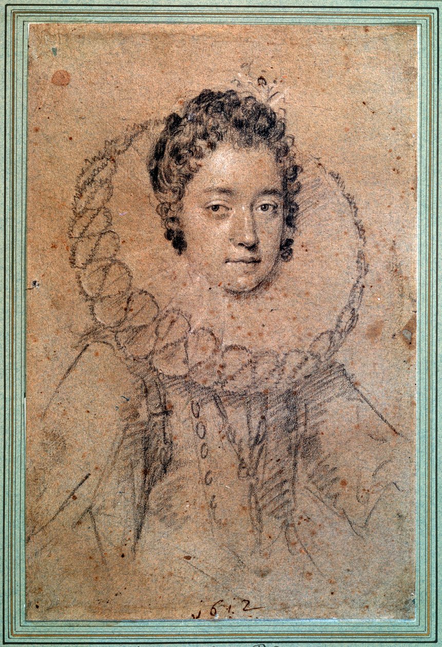 Portret kobiety, 1612. autorstwa Ottavio Mario Leoni