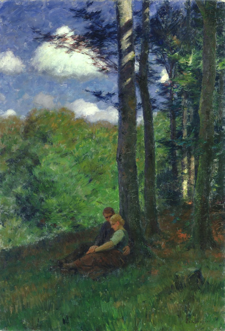 Młoda miłość, 1898 autorstwa Otto Eckmann