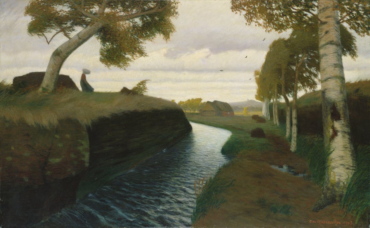 Kanał w Moorland, 1903 autorstwa Otto Modersohn