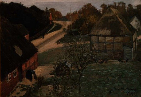 Wioska Worpswede autorstwa Otto Modersohn