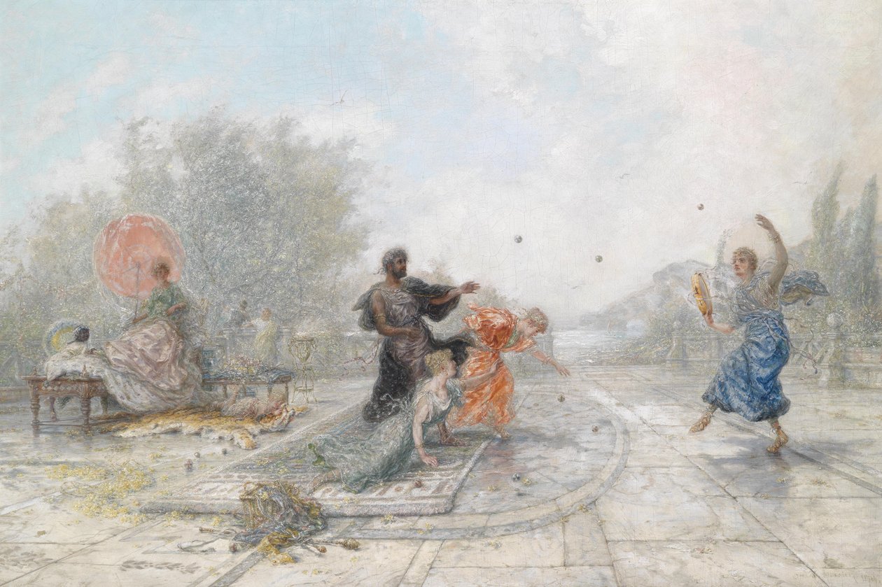 Gra w piłkę autorstwa Otto Rudolf Hessler