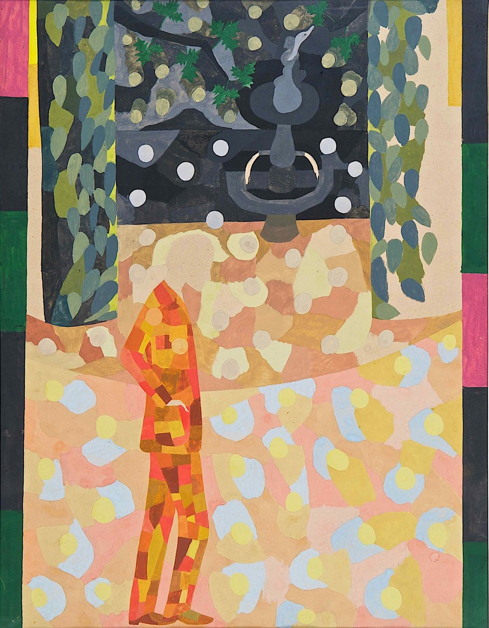 Mężczyzna przed fontanną, 1911-1942. autorstwa Otto Freundlich