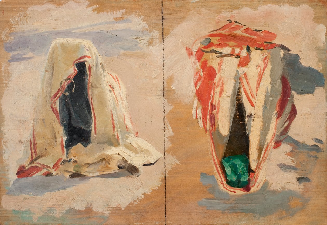 Studia draperii z Tunisu autorstwa Otto Friedrich