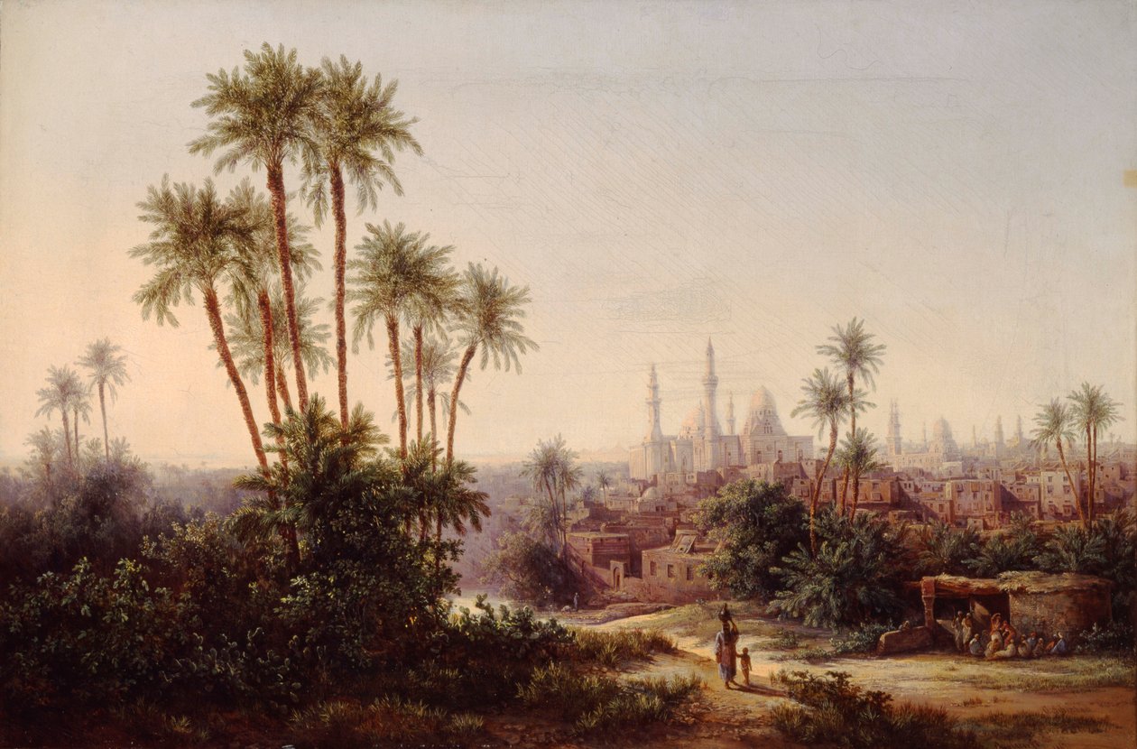 Widok Kairu, 1867. autorstwa Otto Georgi