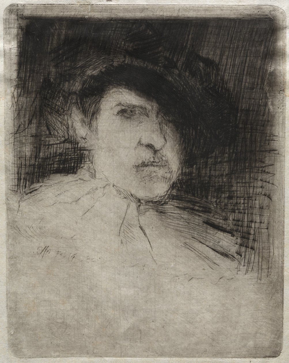 Autoportret w kostiumie, 1880. autorstwa Otto H. Bacher