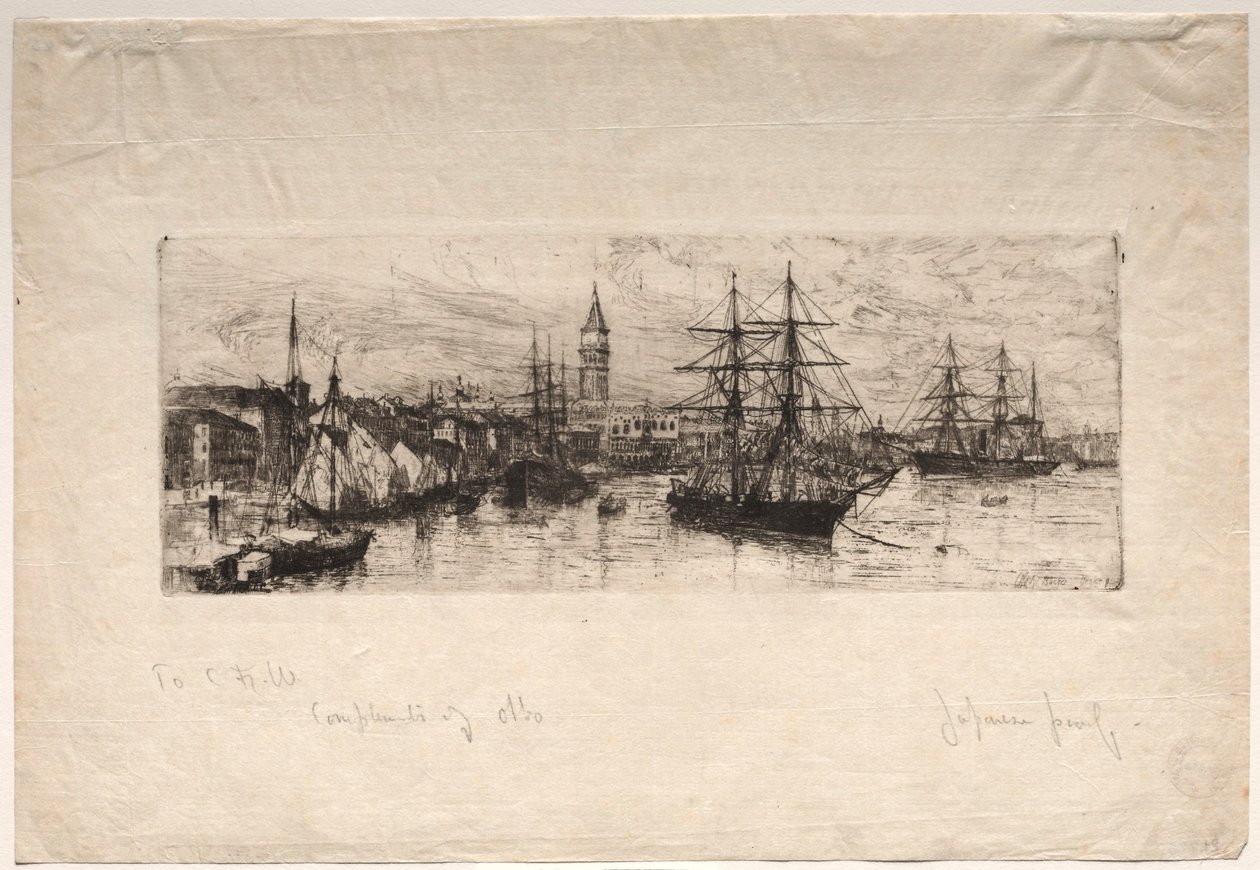 Wysyłka i Pałac Książęcy, 1880. autorstwa Otto H. Bacher