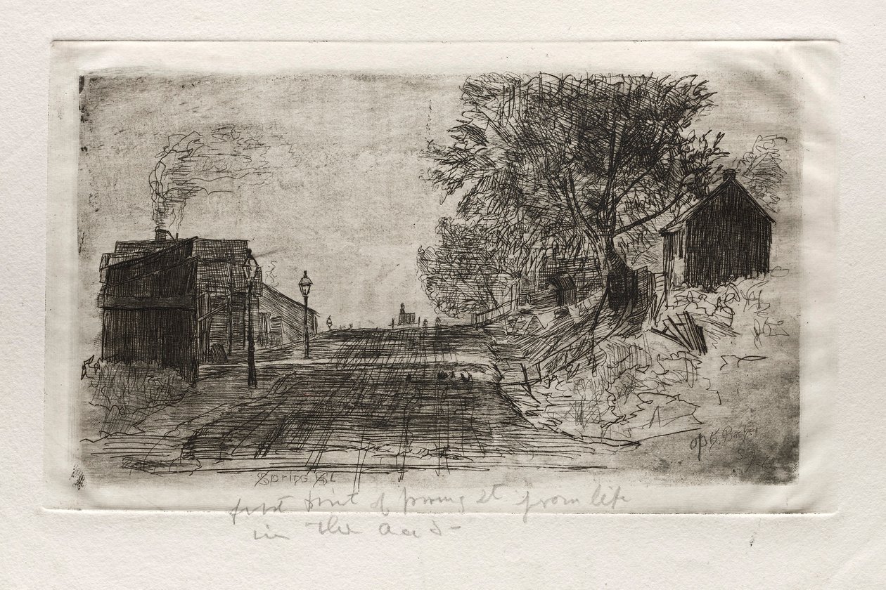 Ulica Wiosenna, 1878. autorstwa Otto H. Bacher