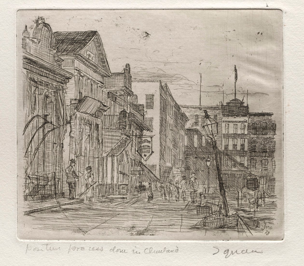 Plac, 1878. autorstwa Otto H. Bacher