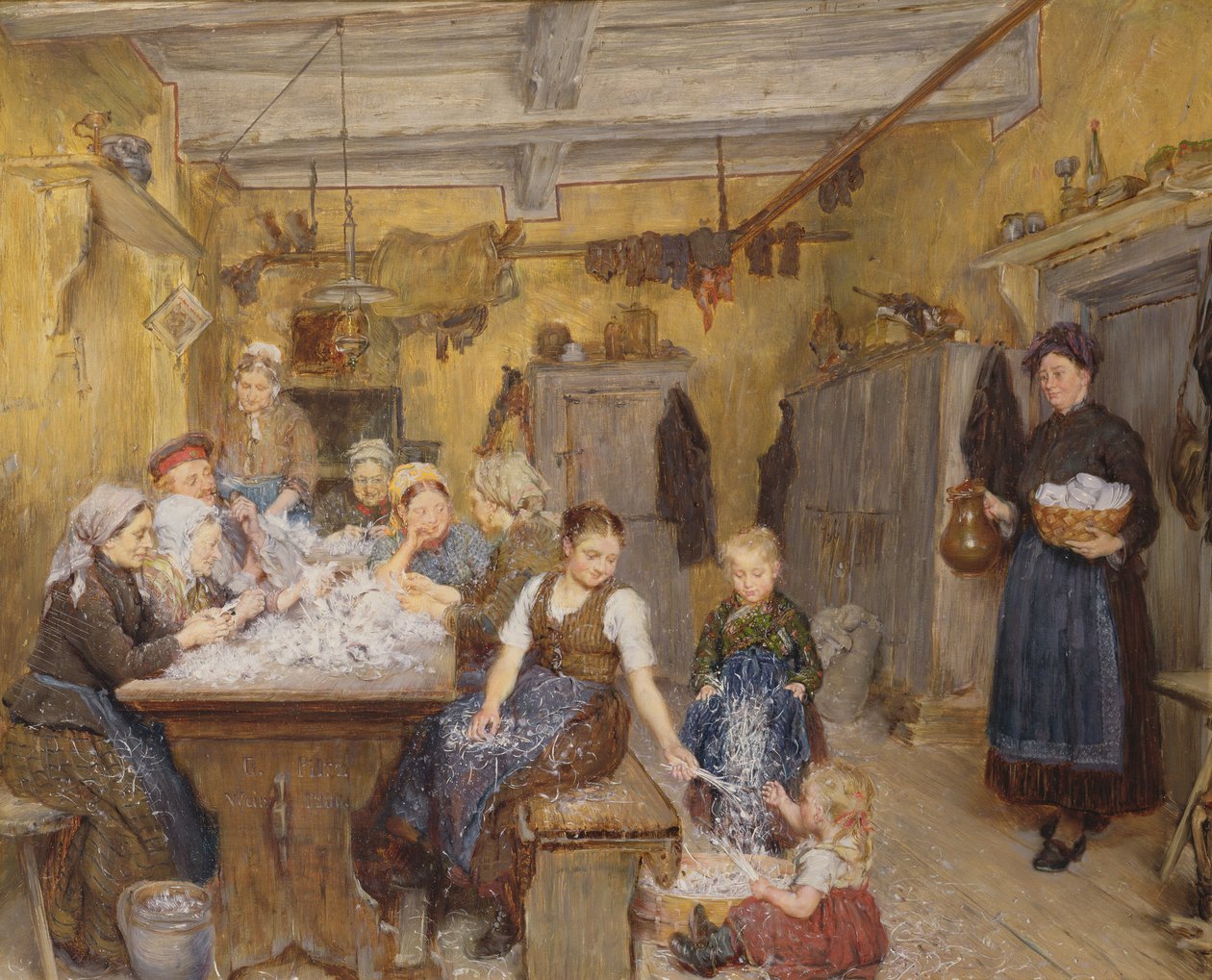 Pióra i puch, 1884 autorstwa Otto Piltz