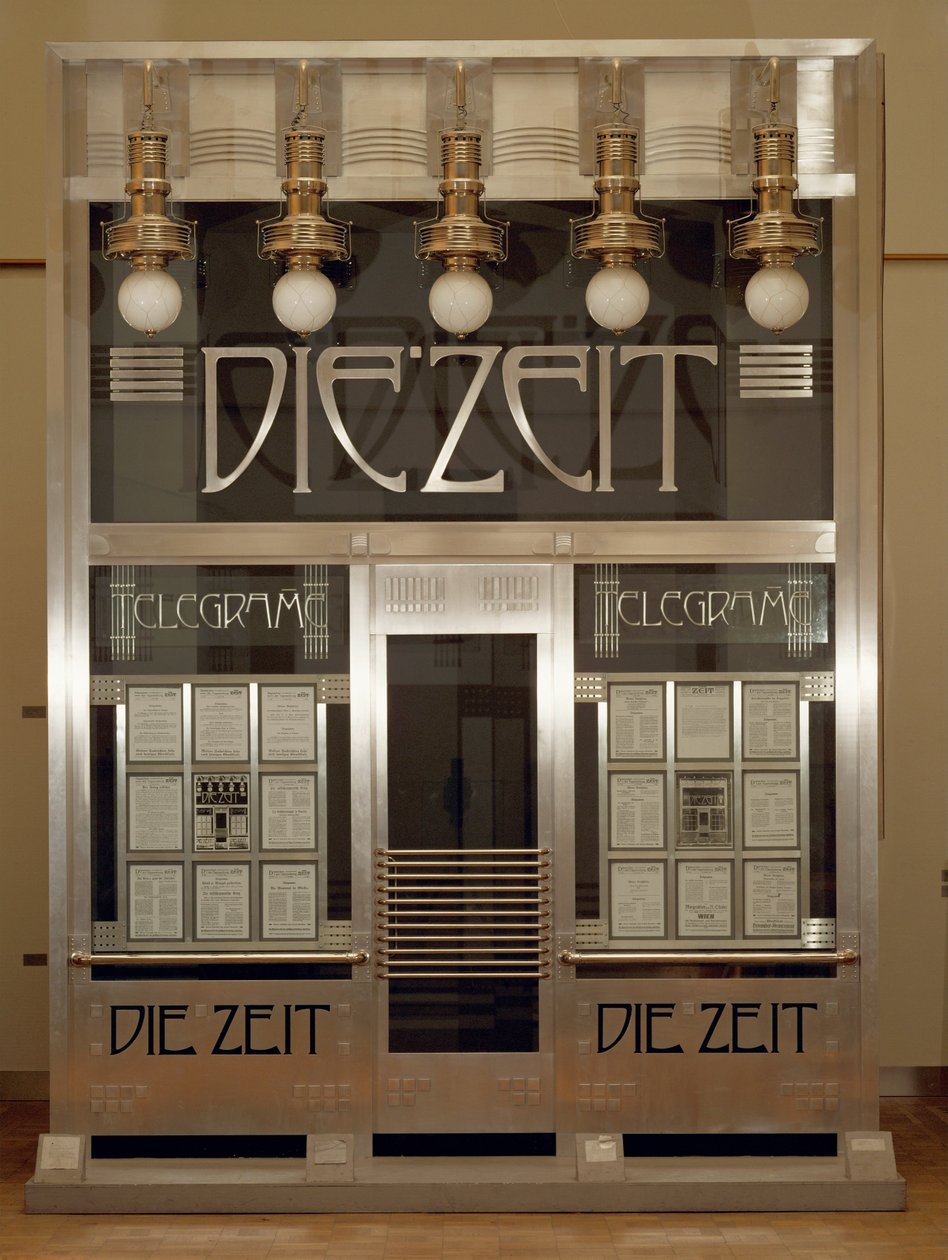 Depeschenbuero Die Zeit ... autorstwa Otto Wagner