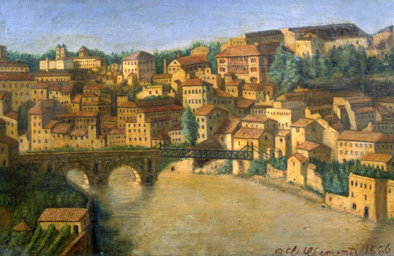 Zepsuty most, 1886 autorstwa P. C. Clementi