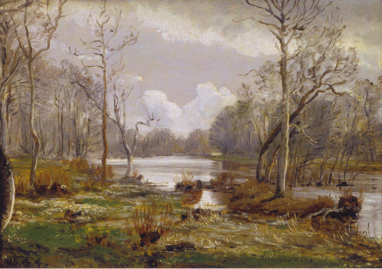 Powódź Suså, Herlufsholm autorstwa P. C. Skovgaard