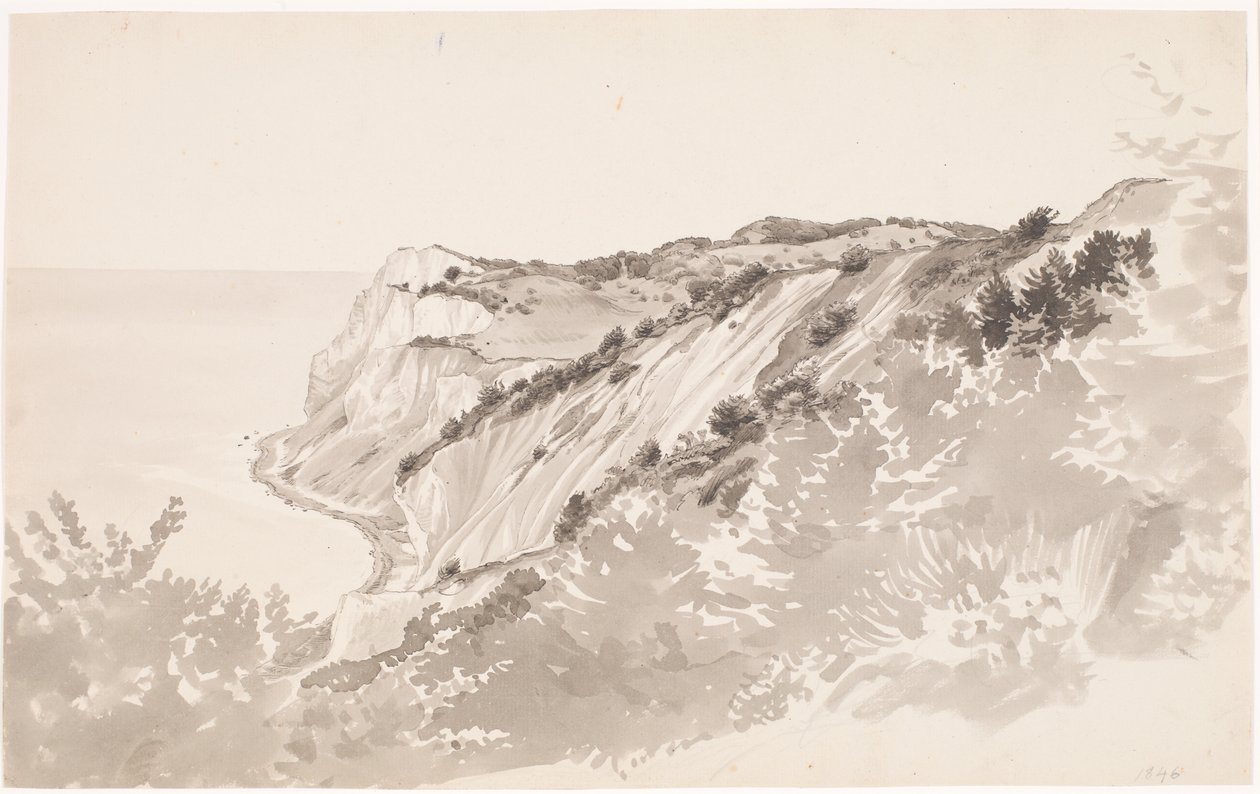 góra Moens Klint autorstwa P.C. Skovgaard