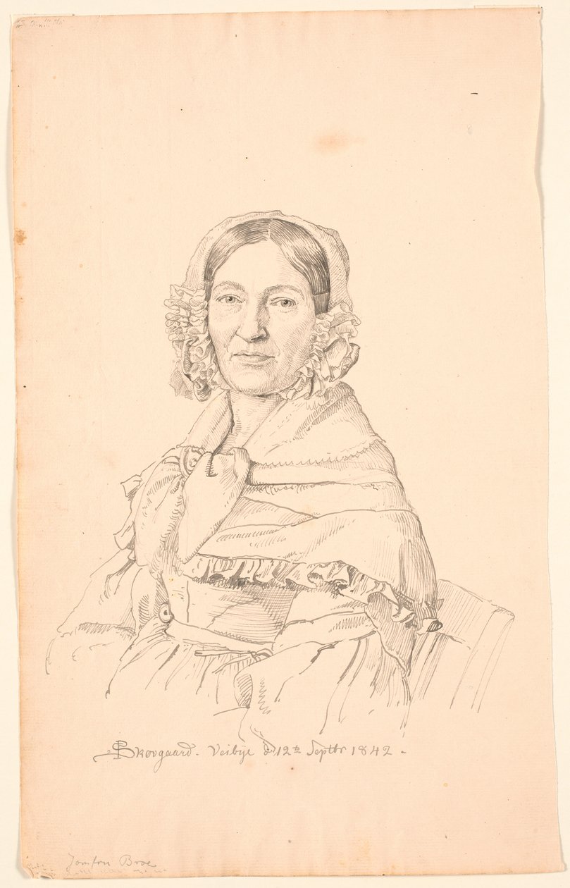 Portret panny Broe. autorstwa P.C. Skovgaard