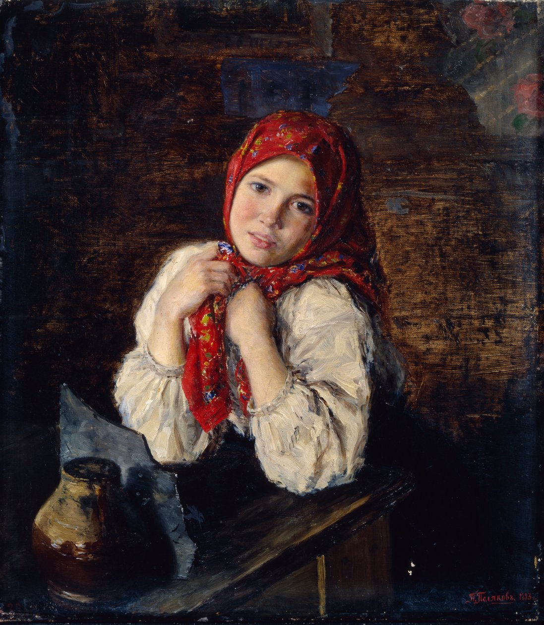 Wiejska kokietka, 1893 autorstwa P.I. Polyakov