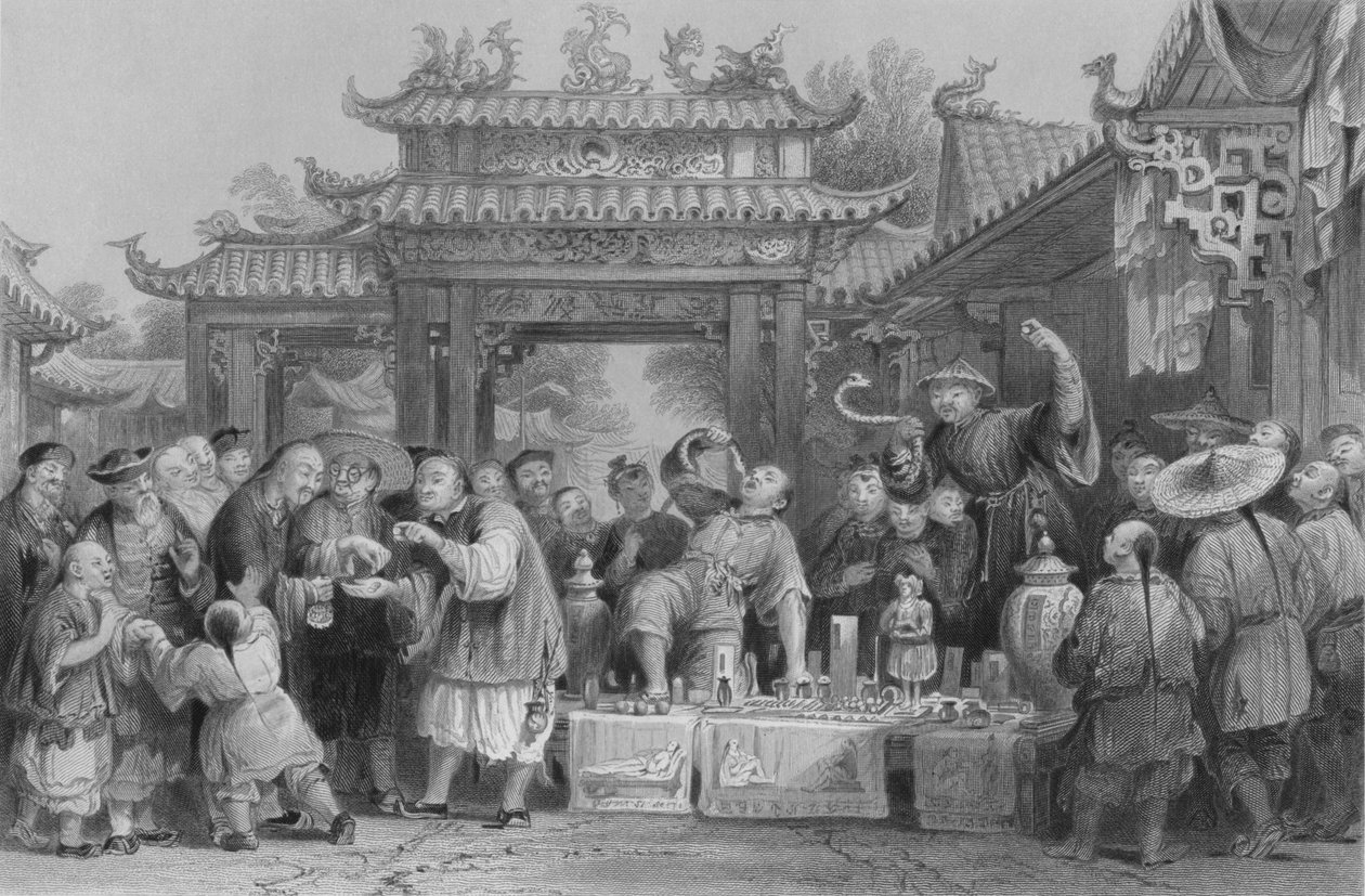 Intinant Doctor w Tien-sing, 1843 autorstwa P. Lightfoot