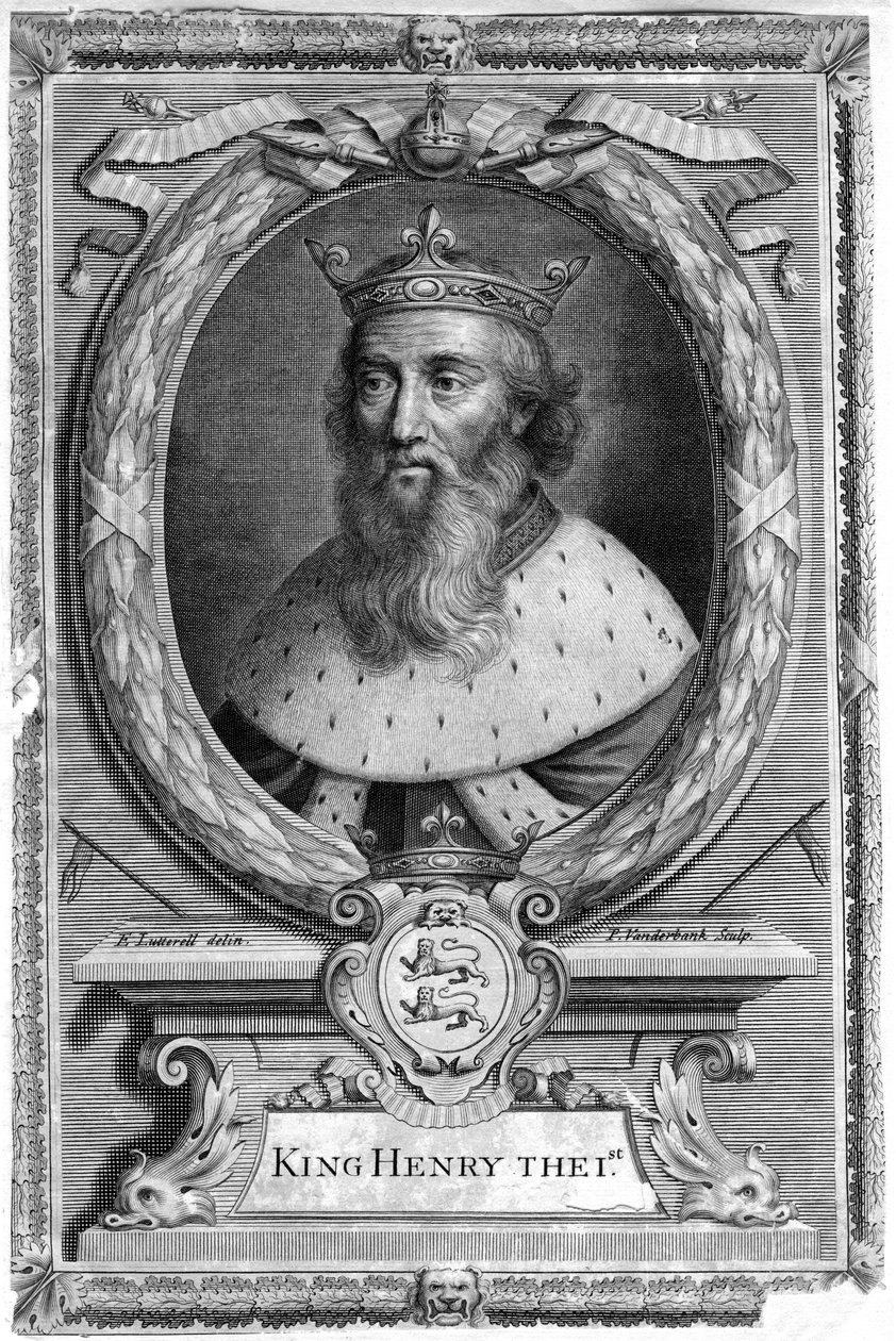 Henryk I, król Anglii. autorstwa P. Vanderbanck