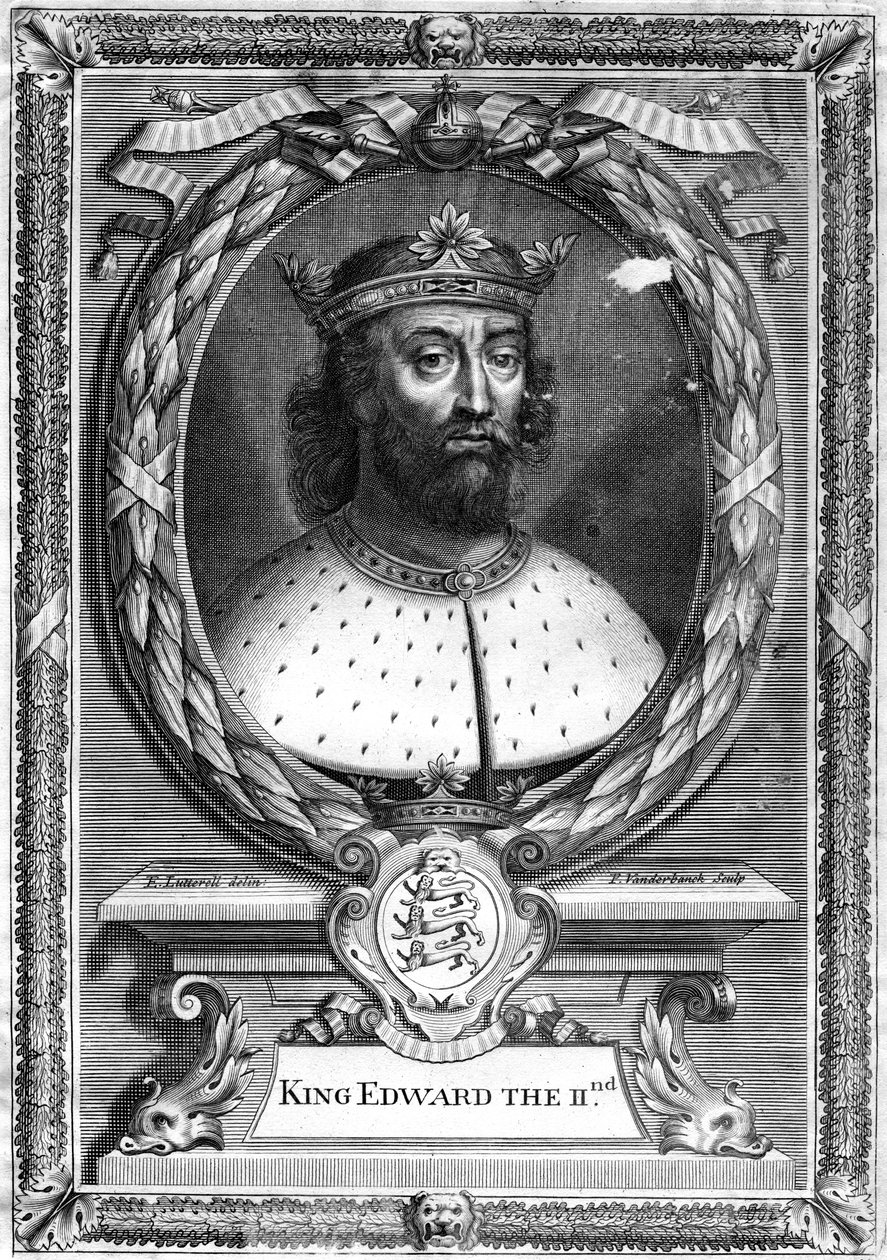 Król Anglii Edward II, XVII wiek. autorstwa P. Vanderbanck