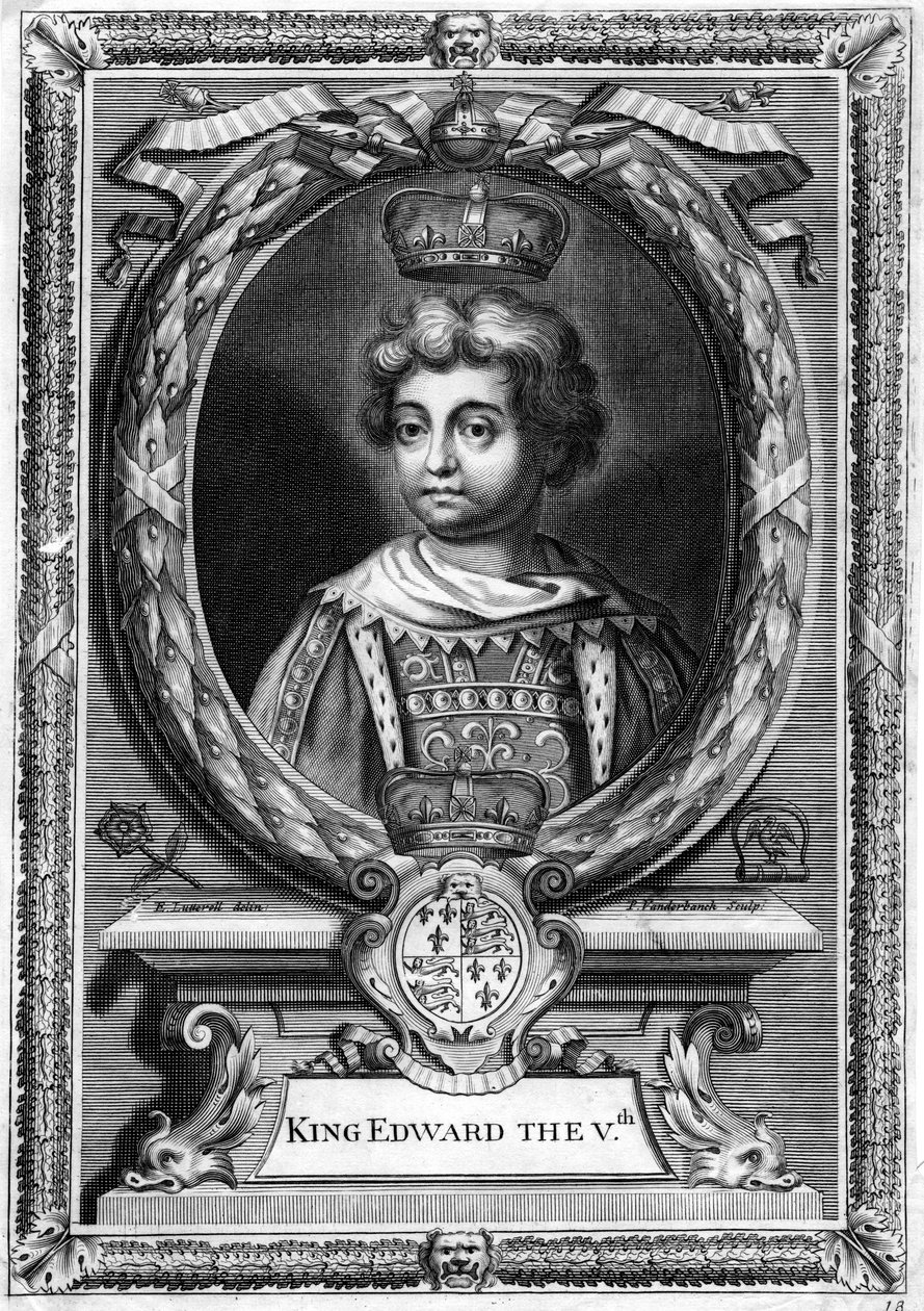Król Anglii Edward V, 1470-1483. autorstwa P. Vanderbanck