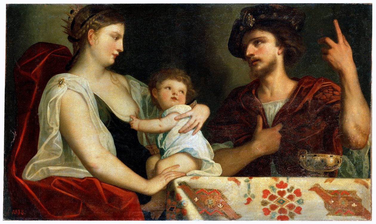 „Eumenes i Roksana”, XVII wiek autorstwa Padovanino