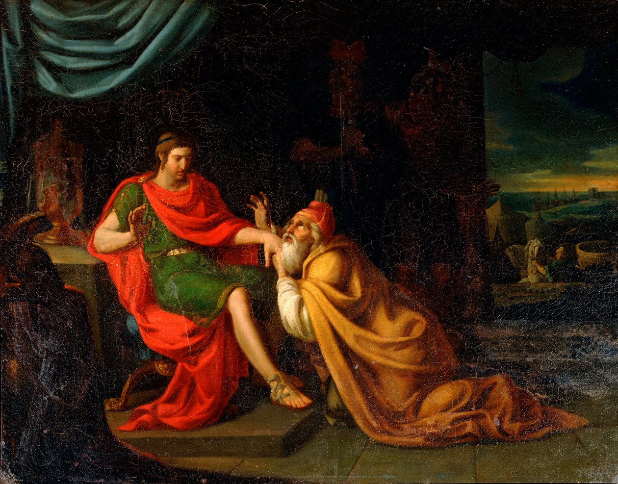 „Priam i Achilles”, XVII wiek autorstwa Padovanino
