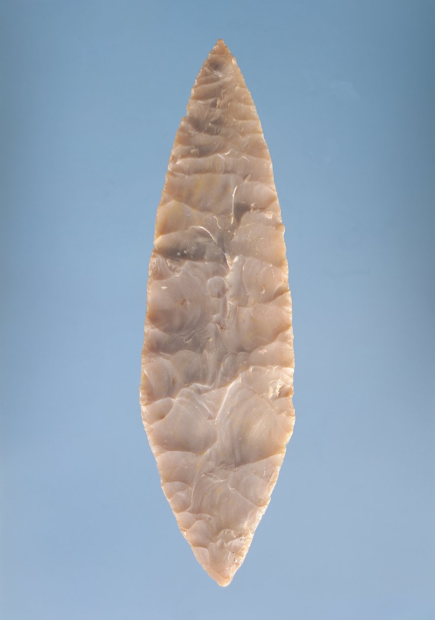 Solutrejskie ostrze "liścia laurowego", znalezione w Volgu, 20000-15000 p.n.e. autorstwa Paleolithic
