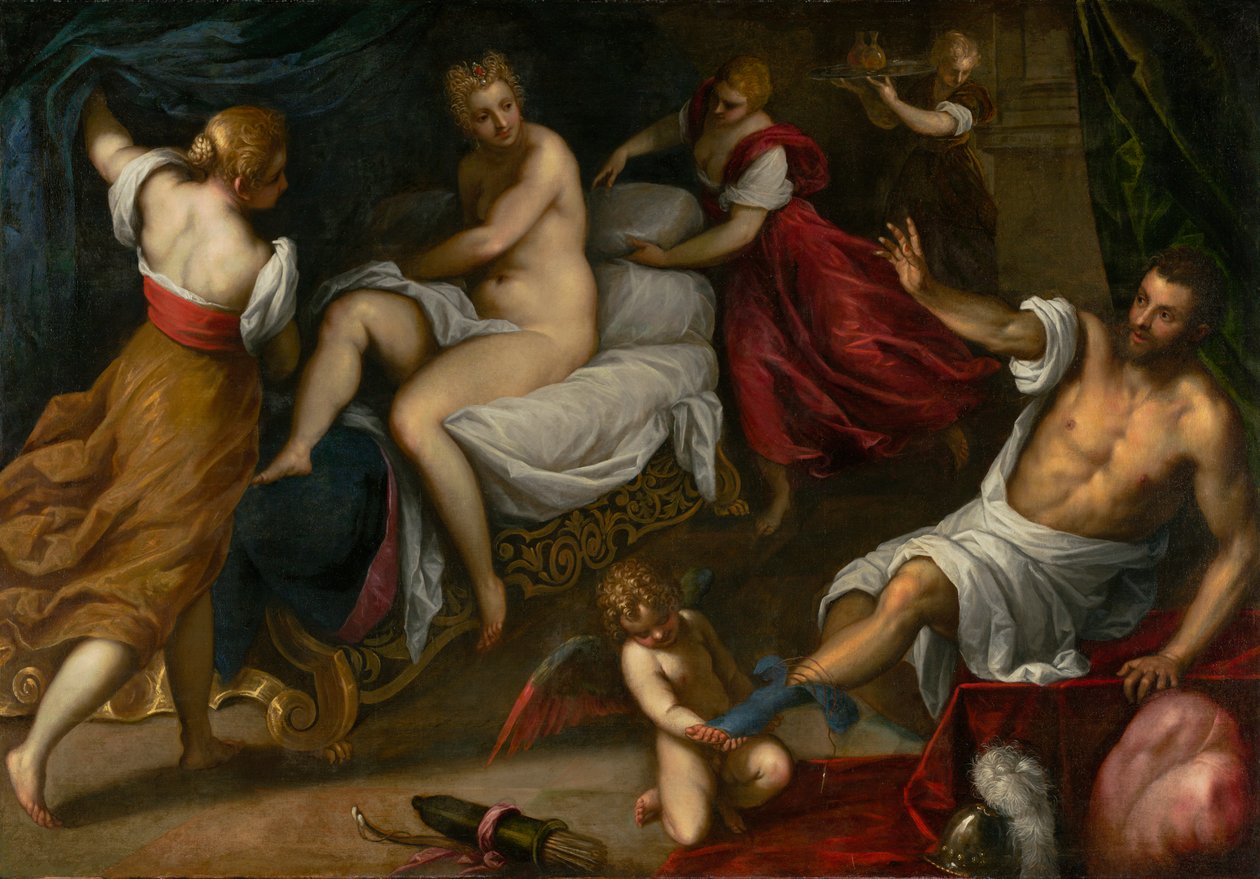 Wenus i Mars, ok. 1605-9 autorstwa Palma Il Giovane
