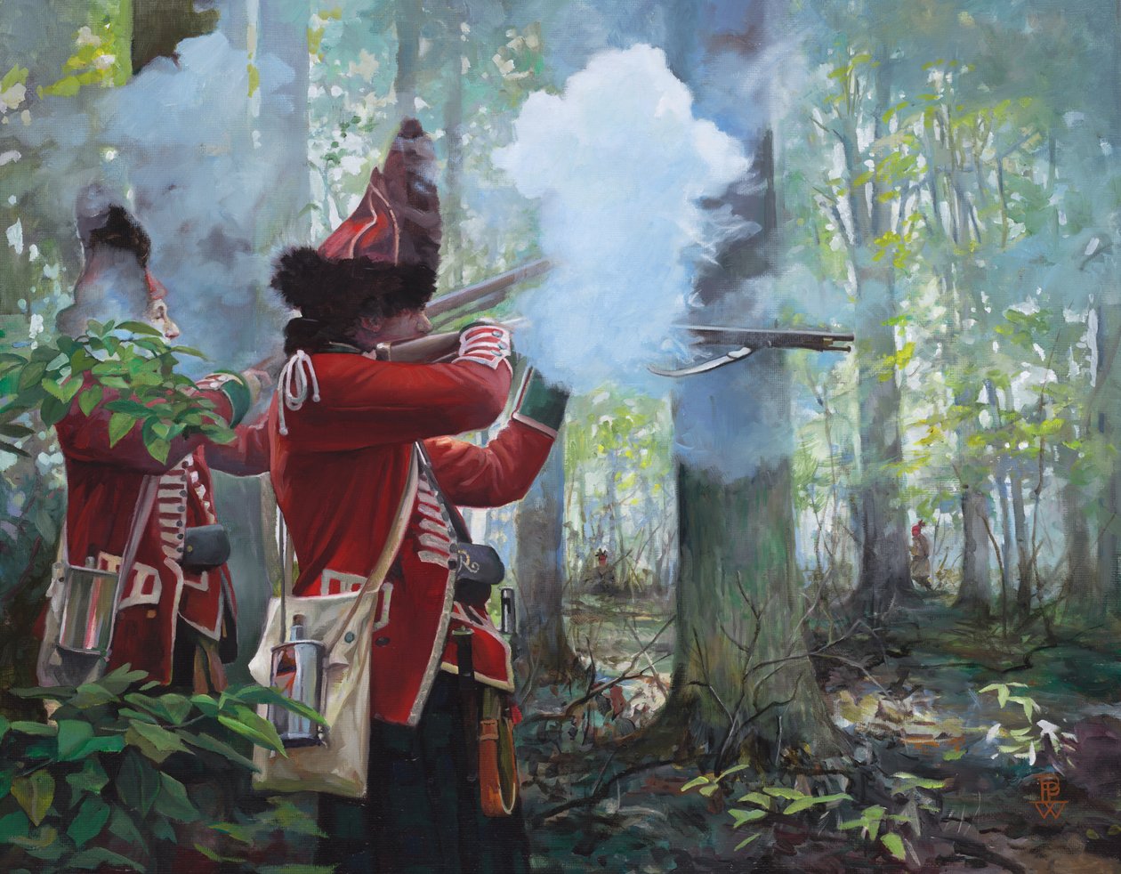 77th Highlanders, 2017 (olej na płótnie) autorstwa Pamela Patrick White