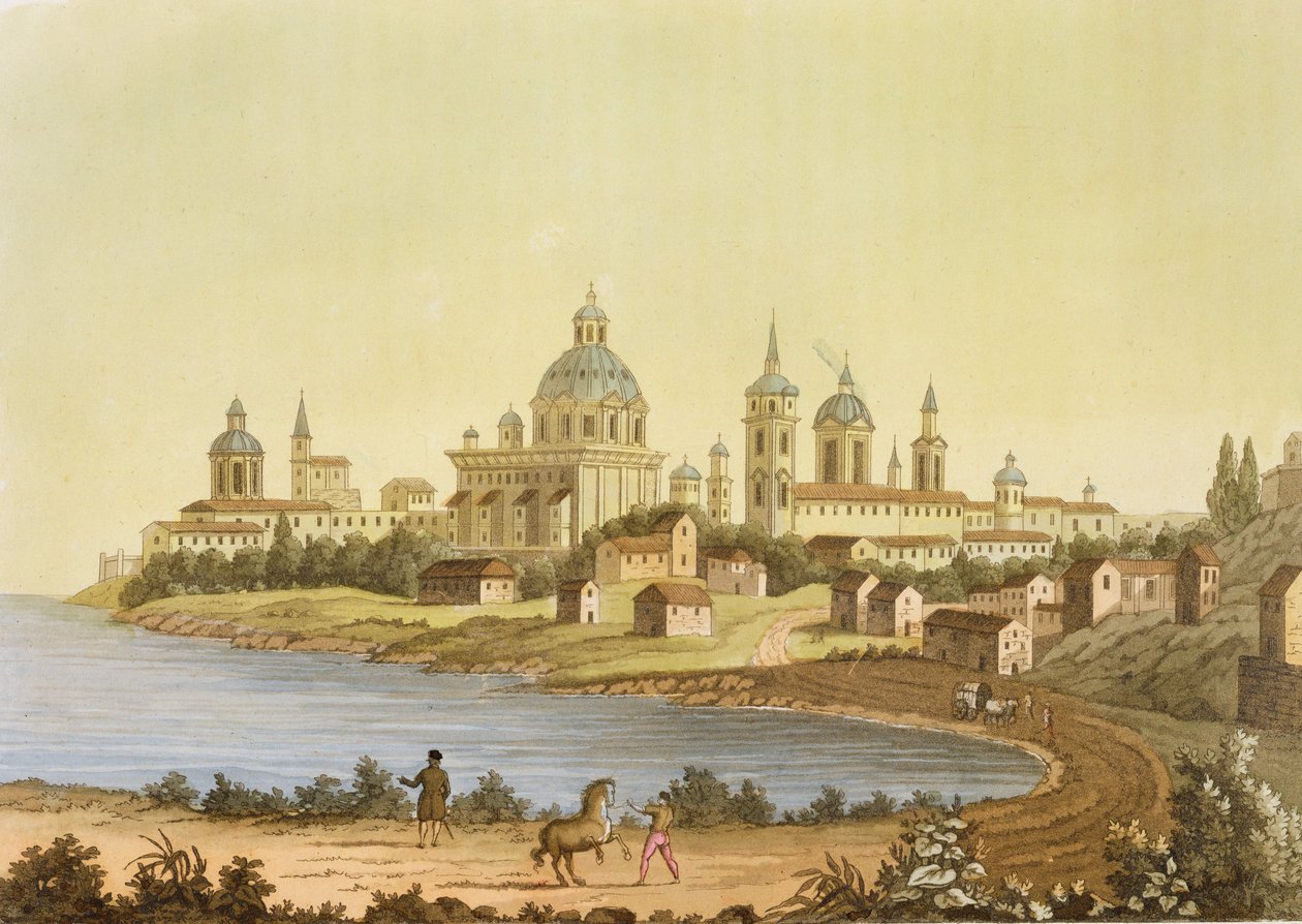 Georgetown, Gujana, z „Le Costume Ancien et Moderne”, tom II, płyta 33, Jules Ferrario, wydana ok. 1820-30 autorstwa Paolo Fumagalli