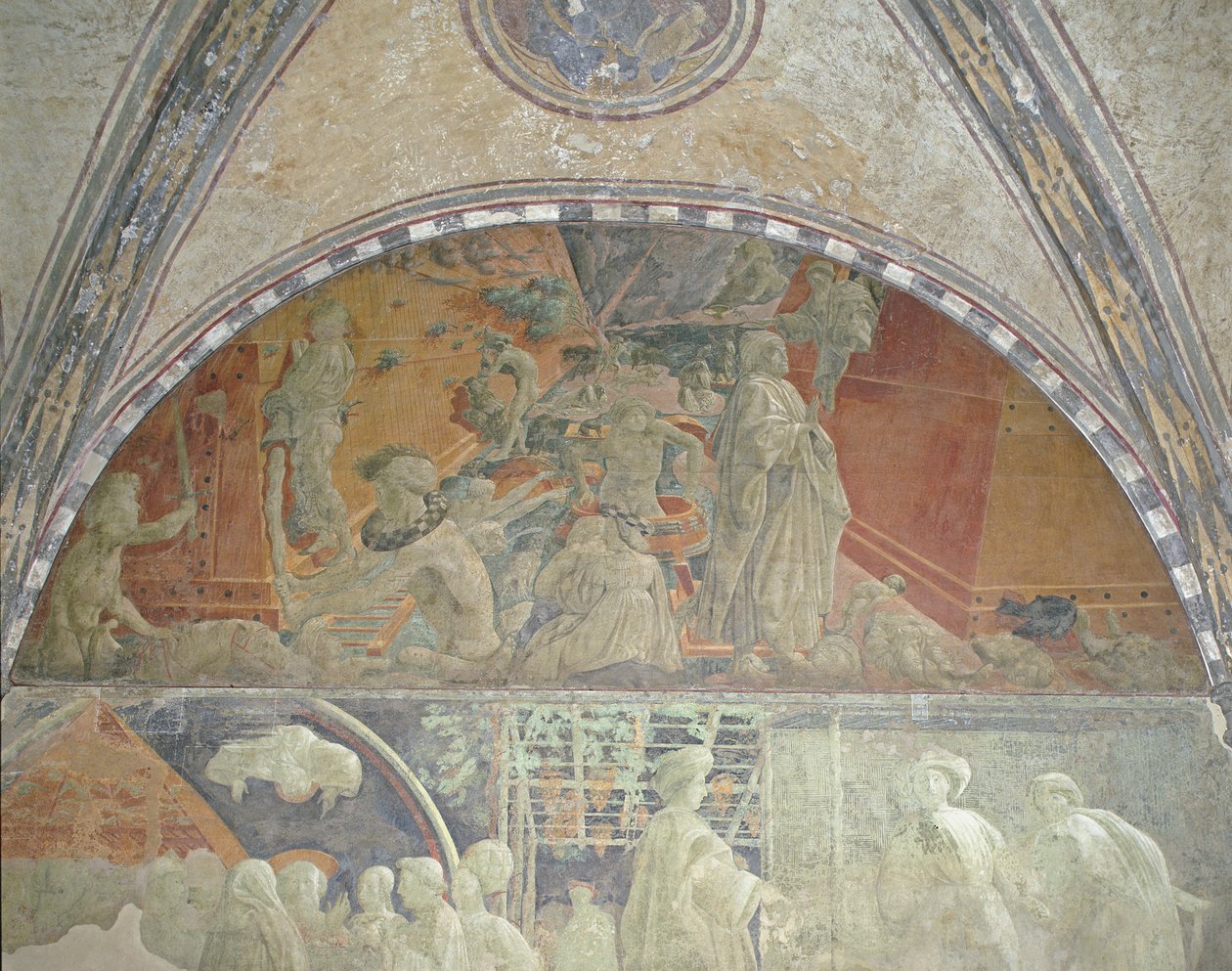 Powódź i ustępowanie wód, Zielony Klasztor, 1447-48 autorstwa Paolo Uccello