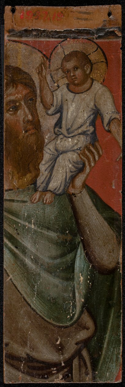 Archanioł Michał (rewers panelu), połowa XIII wieku (tempera na panelu) (patrz także 5242335-37) autorstwa Paolo Veneziano