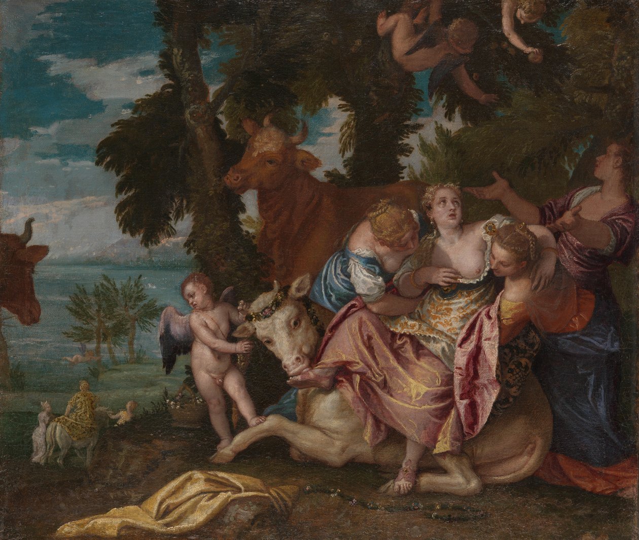 Gwałt Europy autorstwa Paolo Veronese