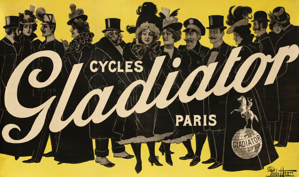 Cykle Gladiator, c. 1900. autorstwa Paolo Henri