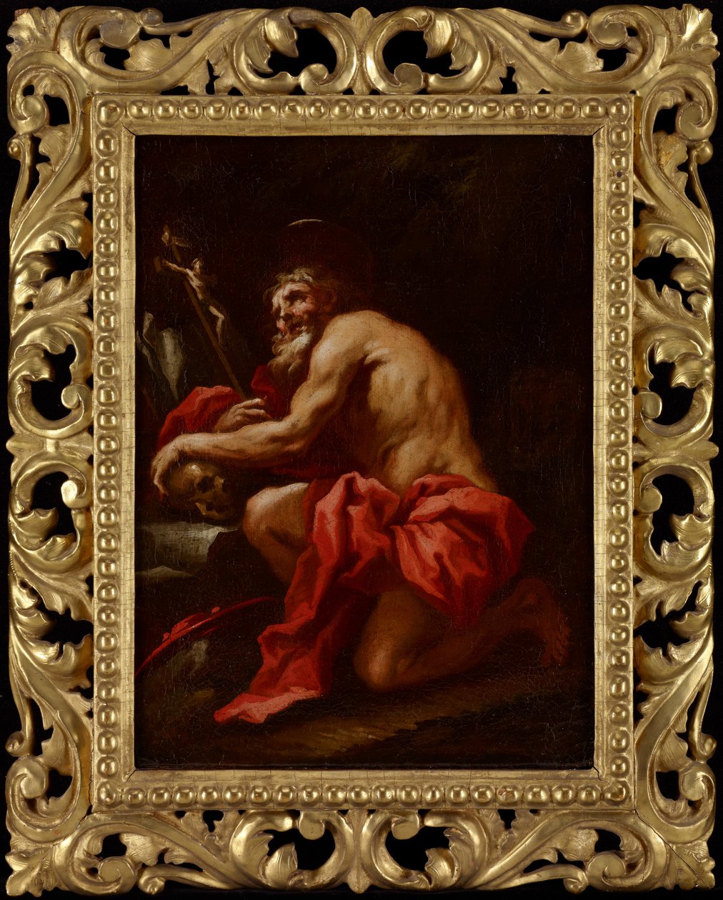 Św. Hieronim na pustyni, ok. 1700 autorstwa Paolo Pagani