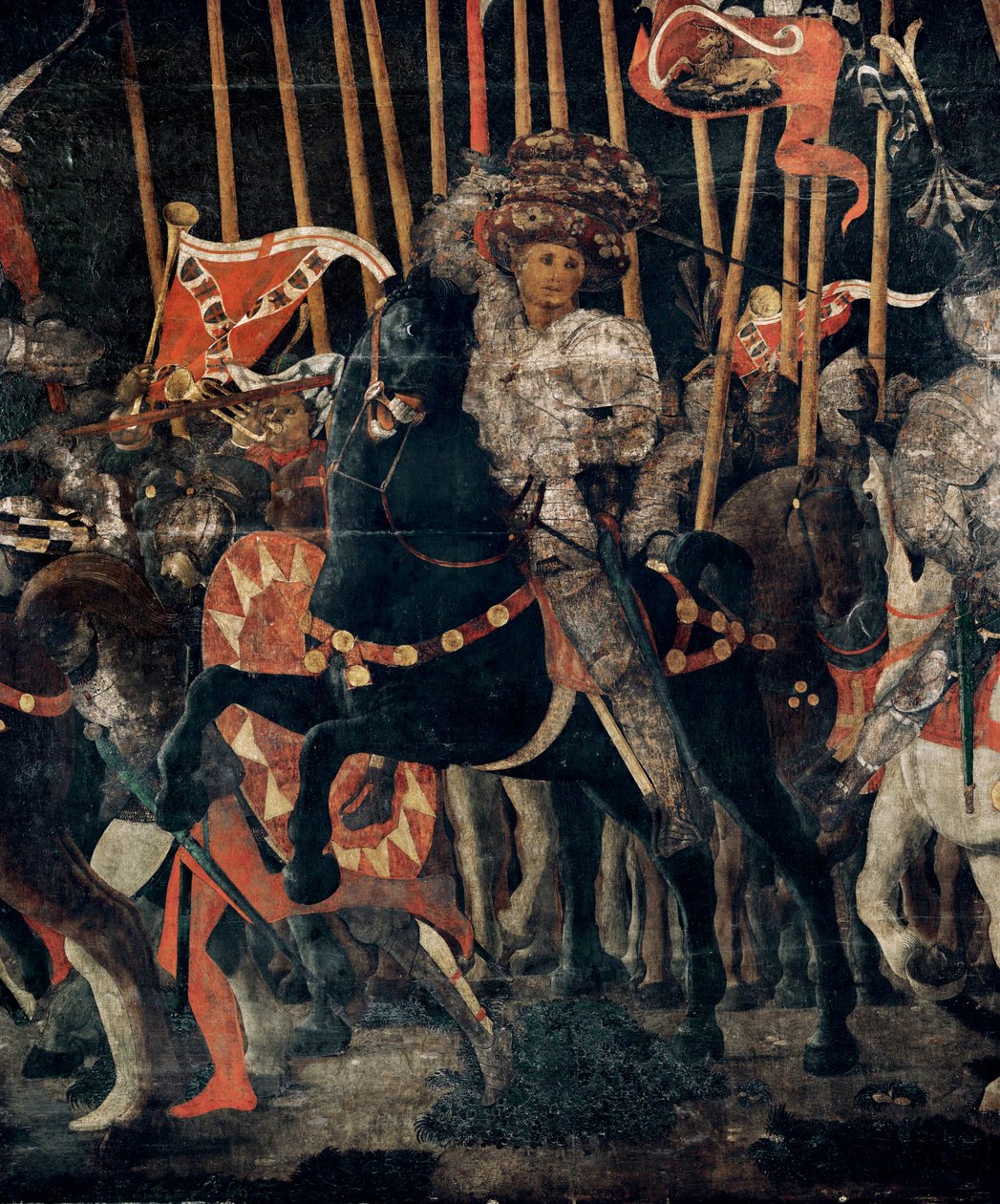 Bitwa pod San Romano w 1432 roku ... autorstwa Paolo Uccello